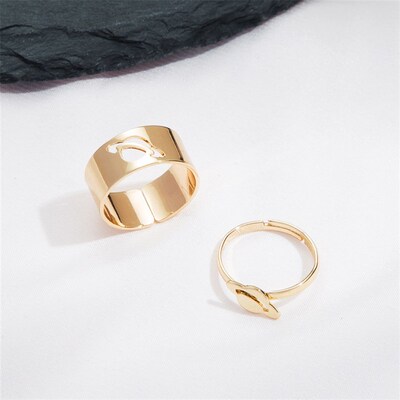 LATS Silver Color Punk Spaceship Planet Rings for Women Men