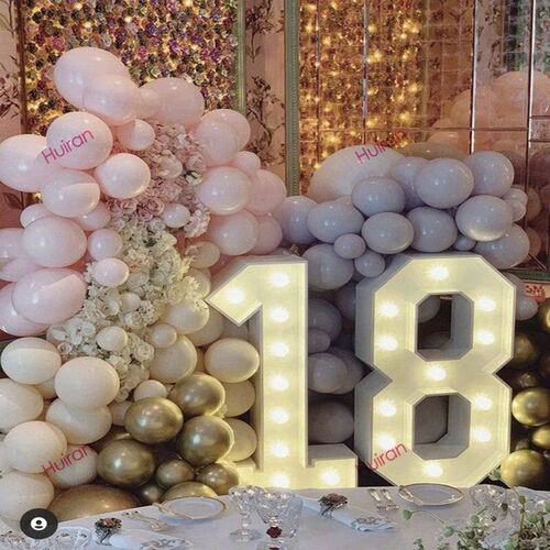 91.5cm Giant Led Light Birthday Number Figure 1st Birthday A
