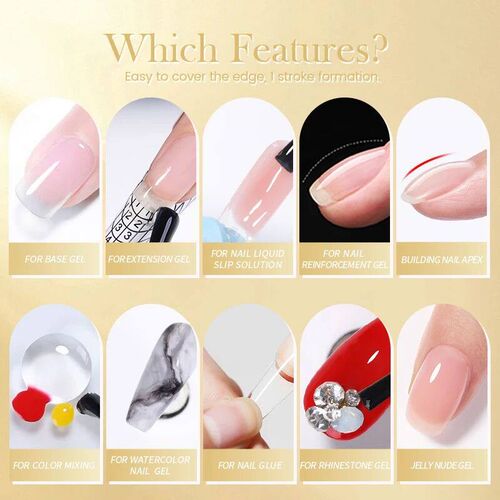 BORN PRETTY 250g 10 IN 1 Glue Gel Nail Polish Keep Nail C Ar