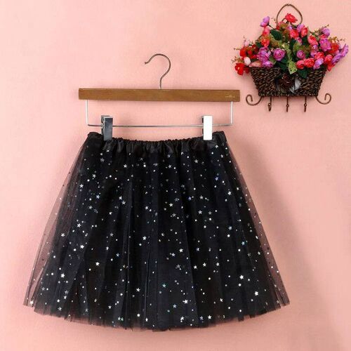 Dancing Skirt Womens Short Skirt Elastic 3 Layered Adult Mes
