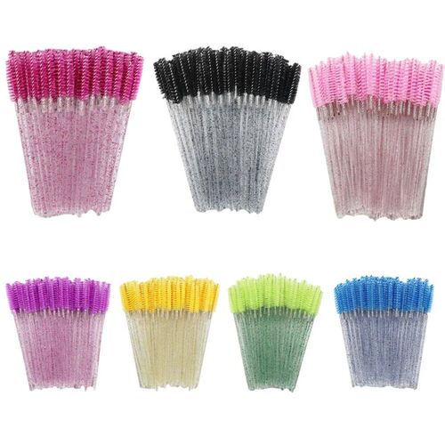 50pcs Disposable Eyelash Brushes Crystal Eye lash Mascara