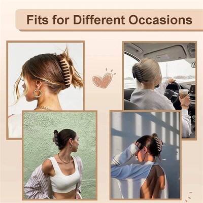 3/4PCS Hair Claw Clips 4 Inch Nonslip Large Crab Hairpins fo