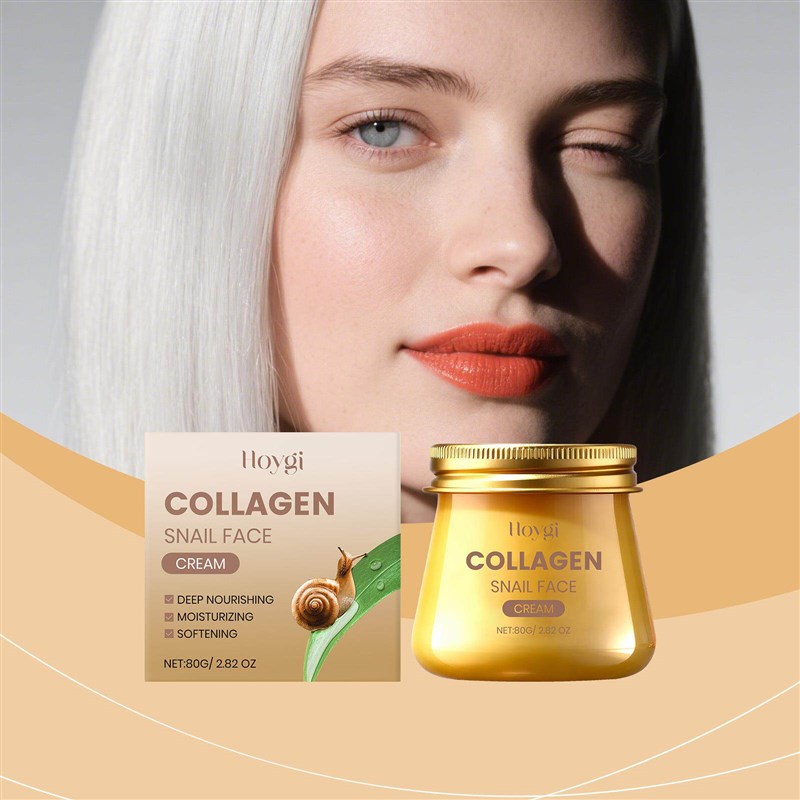 Hoygi Collagen Snail Elastic Moisturizing Cream - A nourishi - 实物图