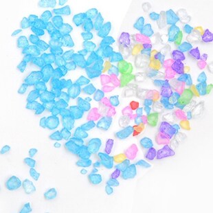 Beach Glass Beads DIY Crystal Epoxy Filler V Glue Insert Cry