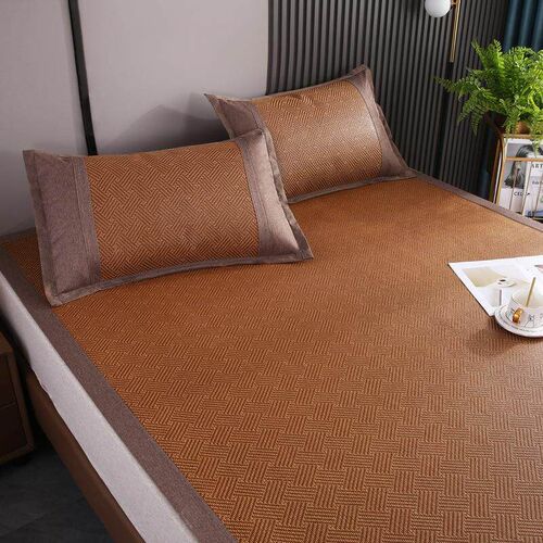 A set of summer cooling mat and ice silk pillowcases for hom