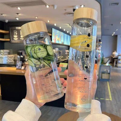 New Product High Quality Clear Glass Water Bottle Drinking T