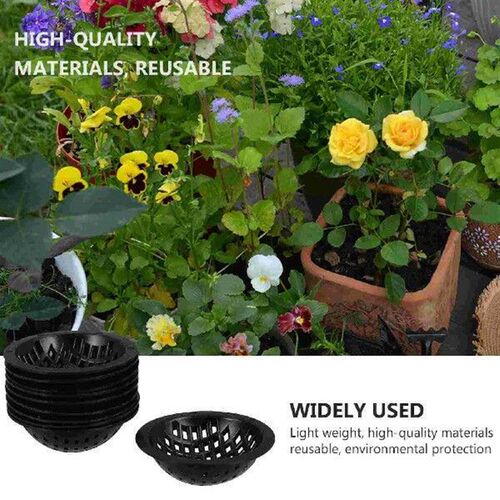 20 Pcs Flower Pot Mat Flowerpot Bottom Grid Mats with Hole