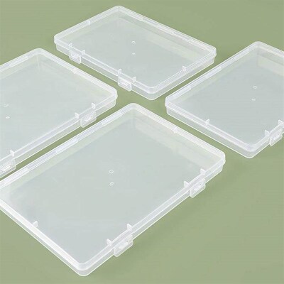 Wholesale rectangular PP plastic storage boxes, transparent