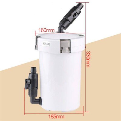 Aquarium Filter Bucket Quiet External Canister with Sponge