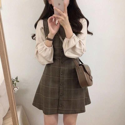 Preppy Sty Japan Girls Matching Outfits Date Lady Autumn Spr