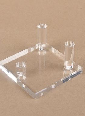 亚克力透明底座水晶原石矿石矿标玉石奇石底座首饰珠宝陈列展示架