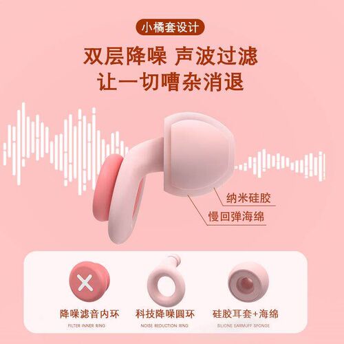 In-ear noise-cancelling earplugs for sleep, designed for dor