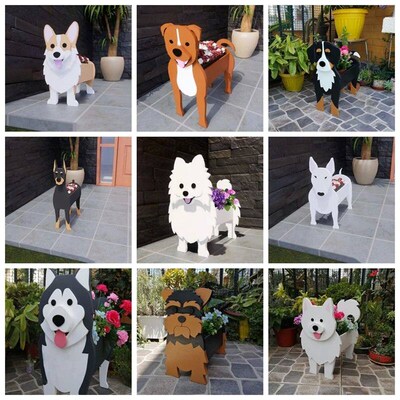 Garden Animal Flowerpot Dog Shape Pots And Planters Cute Pot