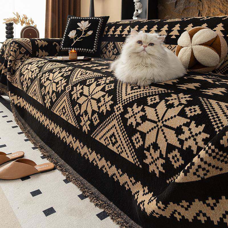 欧式高级感沙发盖防伊娃巾季通用滑四一全包沙发套罩片式全盖防尘