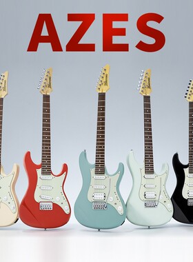 Ibanez依班娜 azes31/40三单 单单双入门电吉他