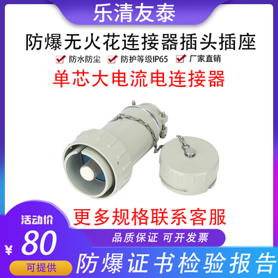 友泰单芯电连接器无火花型防爆插头插座电缆插销航空工业插件YTGZ