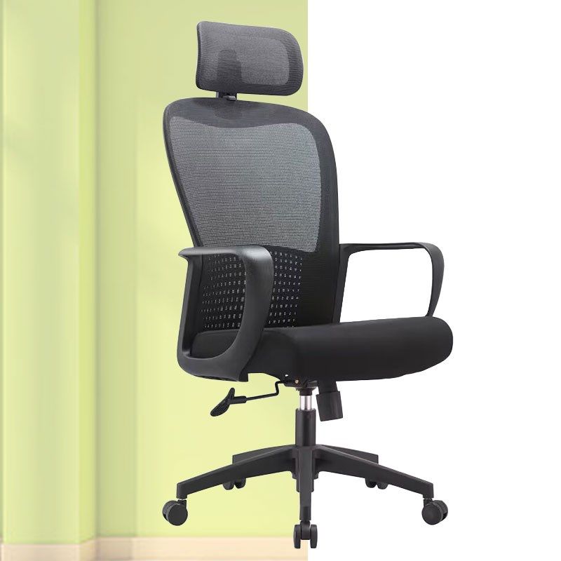 办公电脑椅职员办公椅升降转椅网布椅头枕椅财务椅主管椅组长椅