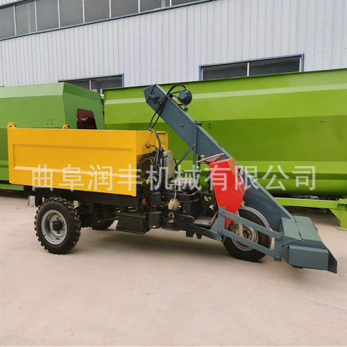 猪舍四驱清粪车60马力自走式粪便清粪机490型牛粪三轮清理机