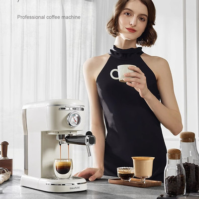 美国edenpure宜盾普意式咖啡机小型家用全半自动浓缩蒸汽打奶泡