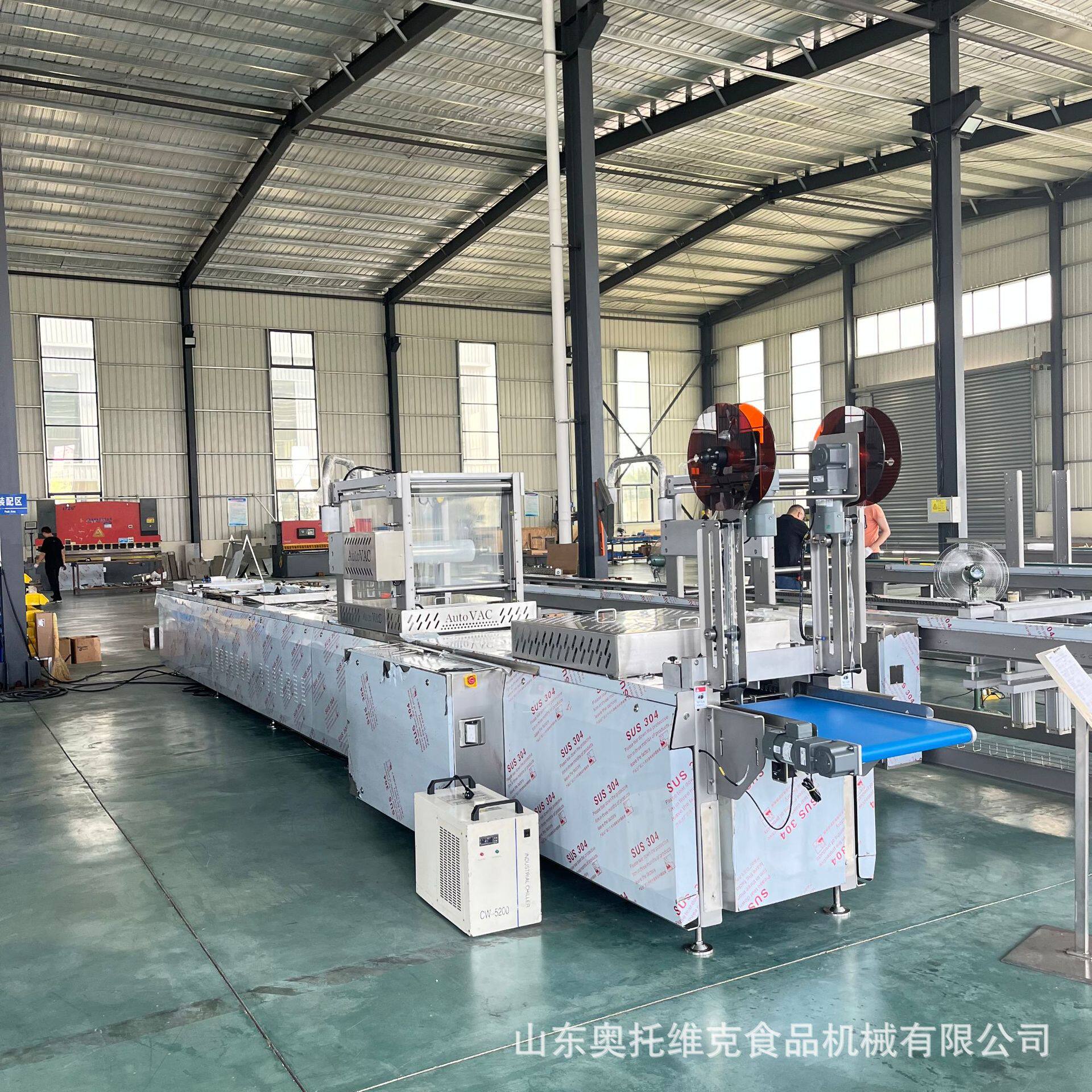 气冰冻虾对虾拉伸膜真空包装机 鲅鱼连续全自动真空封口机 四边封