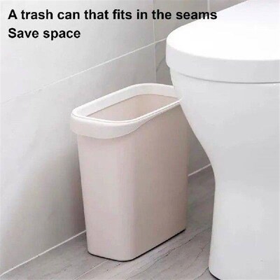 Trash Can Large Capacity High Durability Easy To Clean Slim