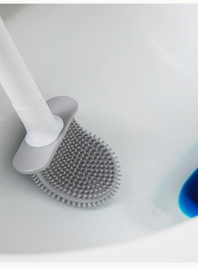New Breathable Silicone Toilet Brush Bathroom No Dead Corner