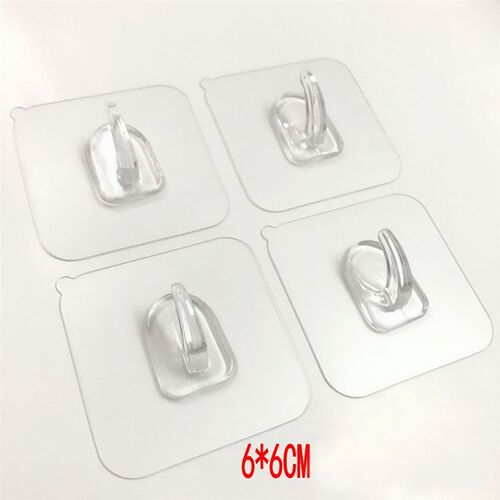 5pcs/10pcs Transparent Hangers Self Adhesive wall Hooks Stor
