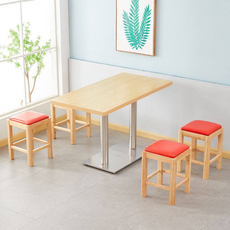 实木方凳快餐小吃店桌椅面馆凳早餐麻辣烫餐饮店桌椅板木餐桌商用,住宅家具,板木餐桌,淘宝优惠券,粉丝福利购,淘宝优惠卷