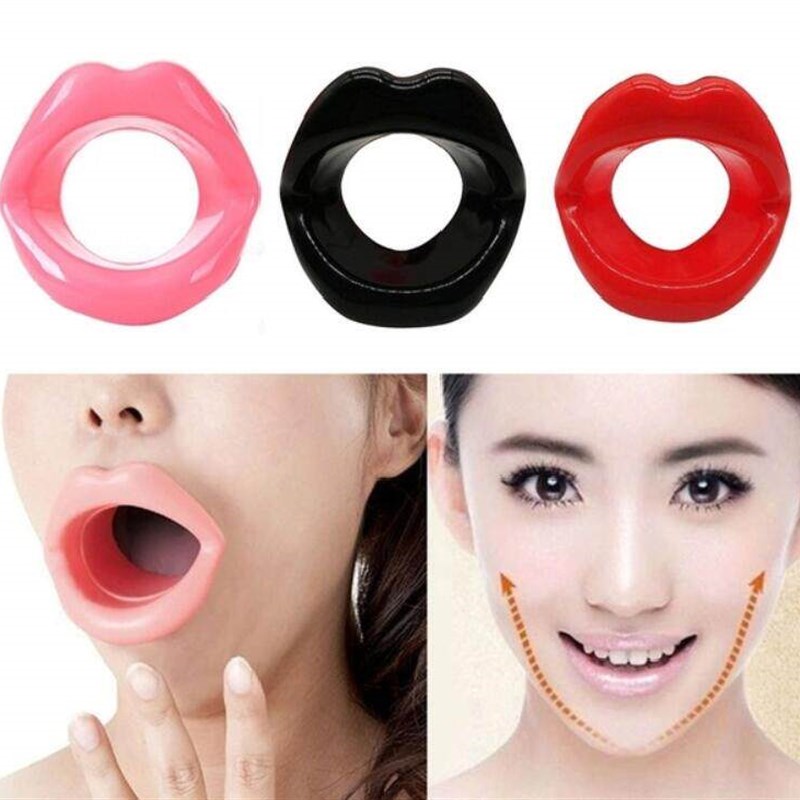 Lips Massage Slim Exerciser Silicone Anti Aging Face Slimmin - 实物图