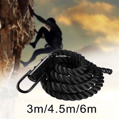 Climbing rope, exercise training, heavy ropes, physical
