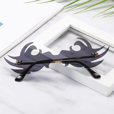 New fashion party tend metal frameless cool exaggerated sung
