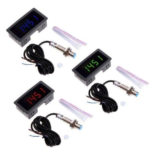 4 Digital Speed Meter+Hall Proximity NPN- for Lathe Mower