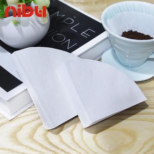 尼布50枚手冲咖啡滤袋咖啡粉过滤纸袋滴滤式手冲咖啡滤纸锥形V01