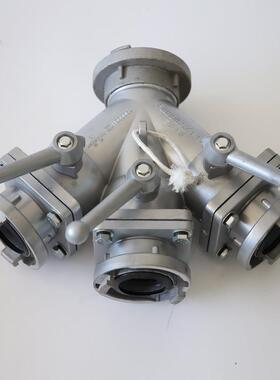 东消工厂消防5分水器II65/6Fx2三通消防分水阀四通进阀一进二出一