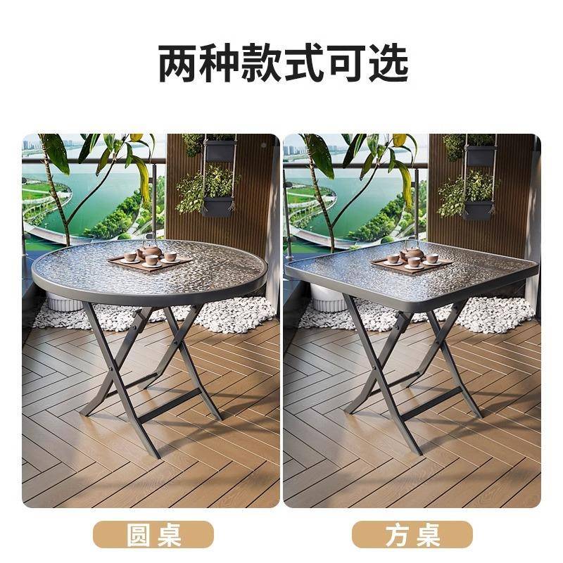折叠桌子餐桌家用简易方台SBW-zdz桌小饭折叠桌户外圆桌出租房桌