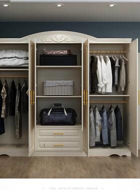 衣经济门型衣柜简约现组装柜卧48643室木质板3门4门代整体欧式五