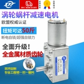 新永泰JGY370微型直流减速大扭矩调速马达涡轮蜗杆低速电机12v24v