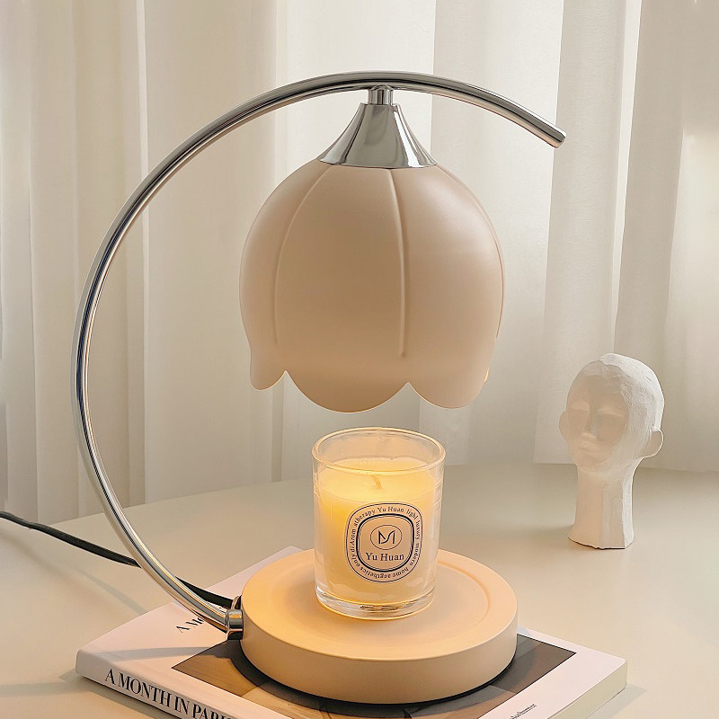 香薰融蜡灯高级氛围感无火熔烛灯铃兰女生卧室床头柜台小夜灯台灯,家居饰品,香薰融蜡灯,淘宝优惠券,粉丝福利购,淘宝优惠卷