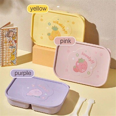 Lunch Box for Kids Girls With Compartments Bento Lunchbox