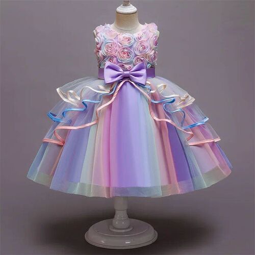 Unicorn Girls Halloween Costume Wedding Party Princess Dress