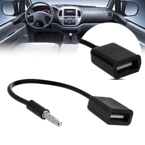 2020 New 3.5mm Male AUX Audio Plug Jack To USB 2.0 Female C