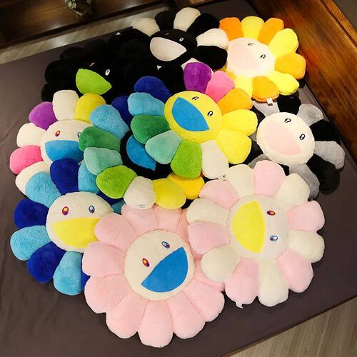 40cm Kawaii Smile Face Sunflower Sun Flower Stuffed Plush To