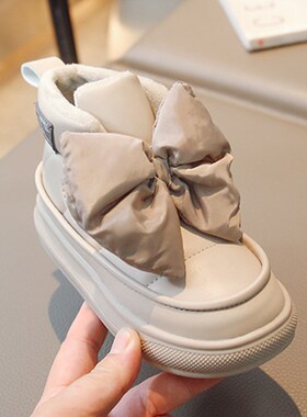 Winter Children Snow Boots Girls Fashion Big Bow-tie Design