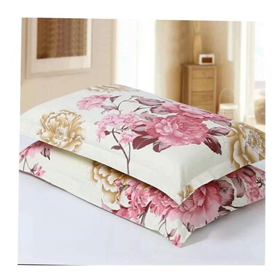 2pcs bed setk bedding color plain pillow case 48X74cm枕头套