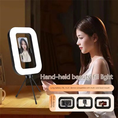 New Handheld Ring LED Rechargeable Fill light Portable Mobil