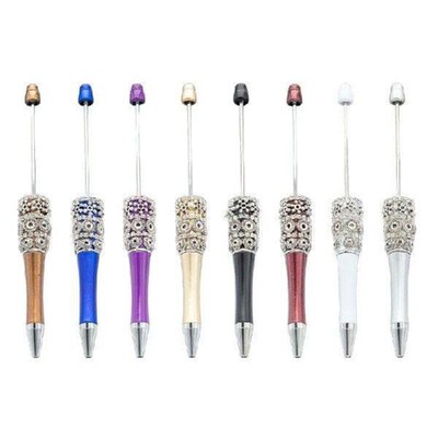 5/8x Pen Beadable Ballpoint Pen Creative Writing Pen 1.0mm