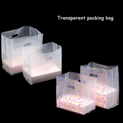 Transparent Bag Disposable Hand Bag Takeout Package Packing