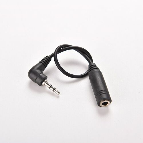2.5mm Right Angle Male Plug to 3.5mm Female Jack Stereo AUX