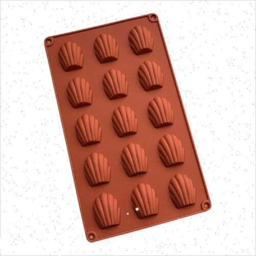 Easy To Clean Rust Red Silicone Cake Mold Durable 4