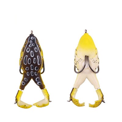 Frog Lure Double Propeller Legs Silicone Soft Baits 13.6g 16
